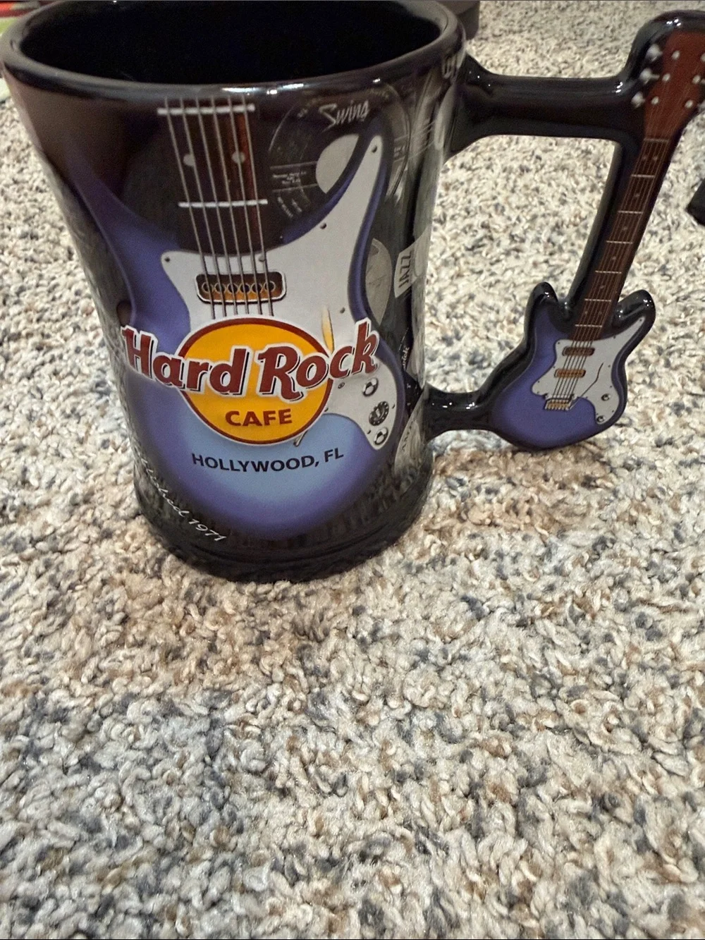 Hard Rock Cafe Hollywood Florida Guitar Mug